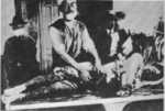 Autopsy being performed on a Japanese civilian victim of the Jinan Incident, Jinan, Shandong, China, circa 3 May 1928, photo 1 of 3