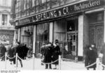 Jewish business destroyed during Kristallnacht, Magdeburg, Germany, 9 Nov 1938, photo 1 of 3