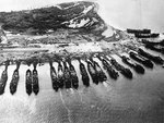 American ships anchored off Leyte, Philippine Islands, late 1944