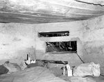 Northwestern interior corner of a reinforced concrete Japanese pillbox for a 37mm anti tank gun on Agat Beach, Guam, Mariana Islands, 5 Oct 1944