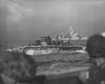 LVT-2 Water Buffalo carrying US Marines, Tinian, Mariana Islands, 24 Jul 1944