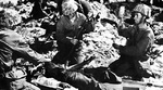 American wounded at the beach of Kwajalein, Marshall Islands, 1-3 Feb 1944