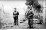 German paratrooper officers Oberst Sebastian Ludwig Heilmann and Generalmajor Richard Heidrich, Monte Cassino, Italy, early 1944
