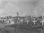 Memorial ceremony for fallen US Marines, Cape Gloucester, New Britain, Australian New Guinea, 1944, photo 2 of 2