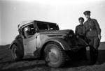 Soviet troops with captured Japanese Type 95 scout car, Battle of Khalkhin Gol, Mongolia Area, China, 1939