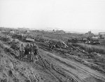 US Army engineers building a road on one of the Normandy beaches, 8 Jun 1944