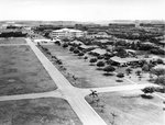 Hospital at Hickam Field, Oahu, US Territory of Hawaii, as seen from the base water tower, 1941