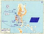 Map of the American campaign on Luzon, Philippine Islands, 9 Jan-4 Feb 1945