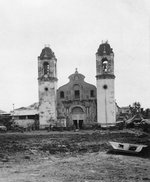 Destroyed church building, Mindoro, Philippine Islands, Jan 1945