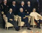 Attlee, Truman, and Stalin at Potsdam Conference, circa 28 Jul to 1 Aug 1945, photo 2 of 5