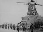 Canadian Infantry of the Regiment de Maisonneuve, moving through Holten to Rijssen, Netherlands, 9 Apr 1945