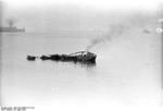 Wreckage of a motor launch, Saint-Nazaire, France, 28 Mar 1942, photo 2 of 3