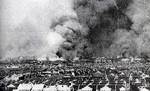 Smoke above Zhabei district of Shanghai during battle, Aug-Sep 1937