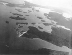 Aerial view of the Segi Point Airfield at the southeastern tip of New Georgia in the Solomon Islands; the airfield was constructed by US Navy 47th Construction Battalion in 1943