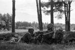 Finnish soldiers during Battle of Tali-Ihantala, late Jun or early Jul 1944; note German panzerfaust anti-armor weapon