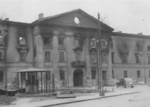 Destroyed Jewish Council building, Warsaw, Poland, Apr-May 1943