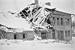 Damaged home in Vapaudenkatu, Jyväskylä, Finland, late 1939-early 1940