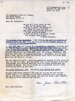 Letter from Joan Rountree to Harry Truman protesting the removal of Douglas MacArthur, 13 Apr 1951