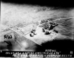 Hokuto Airfield under USS Langley carrier aircraft attack, Taiwan, 3 Jan 1945, photo 2 of 6