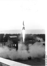 Launching of a V-2 rocket, Peenemünde, Germany, 1940s