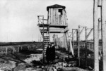 Guard tower at Vorkuta Gulag work camp, Komi Republic, Russia, 1955
