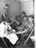 Medical tent at a Hitler Youth summer camp near Berlin, Germany, Jul 1943