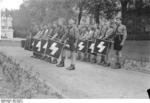 Hitler Youth members standing in formation, Worms, Germany, 1930s