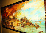 Tarawa artwork on display at the National Museum of the Marine Corps, Quantico, Virginia, United States, 15 Jan 2007