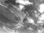 Bombing dropping on the rail station at Toshien District, Takao (now Zuoying District, Kaohsiung), Taiwan, 16 Oct 1944