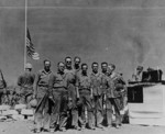 Chaplains Strum, Sartelle, Sneary, Barney, Hoatling, John Craven, Singer, and Wood of US 4th Marine Division at the division