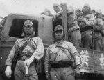 Japanese troops aboard a truck, circa late 1930s or early 1940s