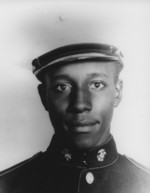 Portrait of African-American US Marine John R. Griffin, circa 1943