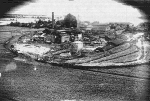 Sugar refinery at Suantau, Kagi (now Suantou, Chiayi), Taiwan under parafrag attack by two USAAF B-25J bombers, 2 Jun 1945, photo 1 of 3