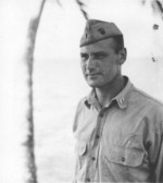 Portrait of Harry Barker of Company L, 3rd Battalion, US 9th Marine Regiment while on Guadalcanal, 1943
