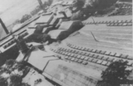 Keishu sugar plant under US aerial attack, Shoka (now Changhua), Taiwan, 17 May 1945, photo 1 of 2