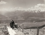 US soldiers on a path high on the Tyrol Schistose Alps near Innsbruck, Austria, 27 May 1945