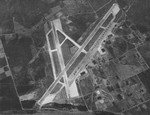 Aerial view of Naval Air Station Whidbey Island, Oak Harbor, Washington, United States, as it appeared in the Dec 1947 edition of the 