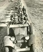 Troops and Mercedes-Benz type 320 WK vehicle of the Chinese 200th Division, China, circa late 1930s