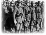 Men of the Chinese 200th Division assembled on the parade ground, China, late 1930s