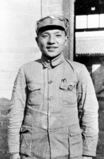 Future Communist leader Deng Xiaoping as a soldier of the 8th Route Army of the Nationalist Chinese Army, 1937