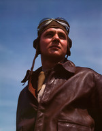 Portrait of an American YB-17 bomber pilot, May 1942