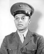 Howard P. Perry, the first African-American to enlist in the United States Marines Corps on 1 Jun 1942