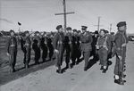 Governor-General Alexander Cambridge and Prime Minister Mackenzie King visiting the Valcartier military base in Quebec City, Quebec, Canada, Oct 1940