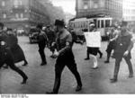 German SA men publicly humiliating Jewish attorney Michael Siegel, München, Germany, 10 Mar 1933, photo 1 of 2