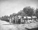 Surrendered tanks of Japanese 3rd Tank Division, Tianjin, China, 1945