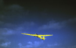 US Marine Corps glider in flight over Parris Island, South Carolina, United States, May 1942