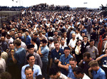 Consolidated Aircraft Corporation workers, Fort Worth, Texas, United States, Oct 1942; note P-51B or P-51C Mustang fighter at right