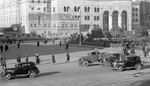 Bolshoi Theatre of Moscow, Russia camouflaged with images of false buildings, 9 Aug 1942