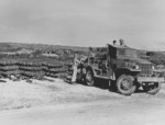 Bomb depot on Saipan, Mariana Islands, late 1944, photo 1 of 2