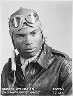 US Army Air Force Tuskegee airman Lieutenant Howard A. Wooten, circa Dec 1944